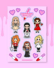 Horror Dolls | Sticker Sheet A