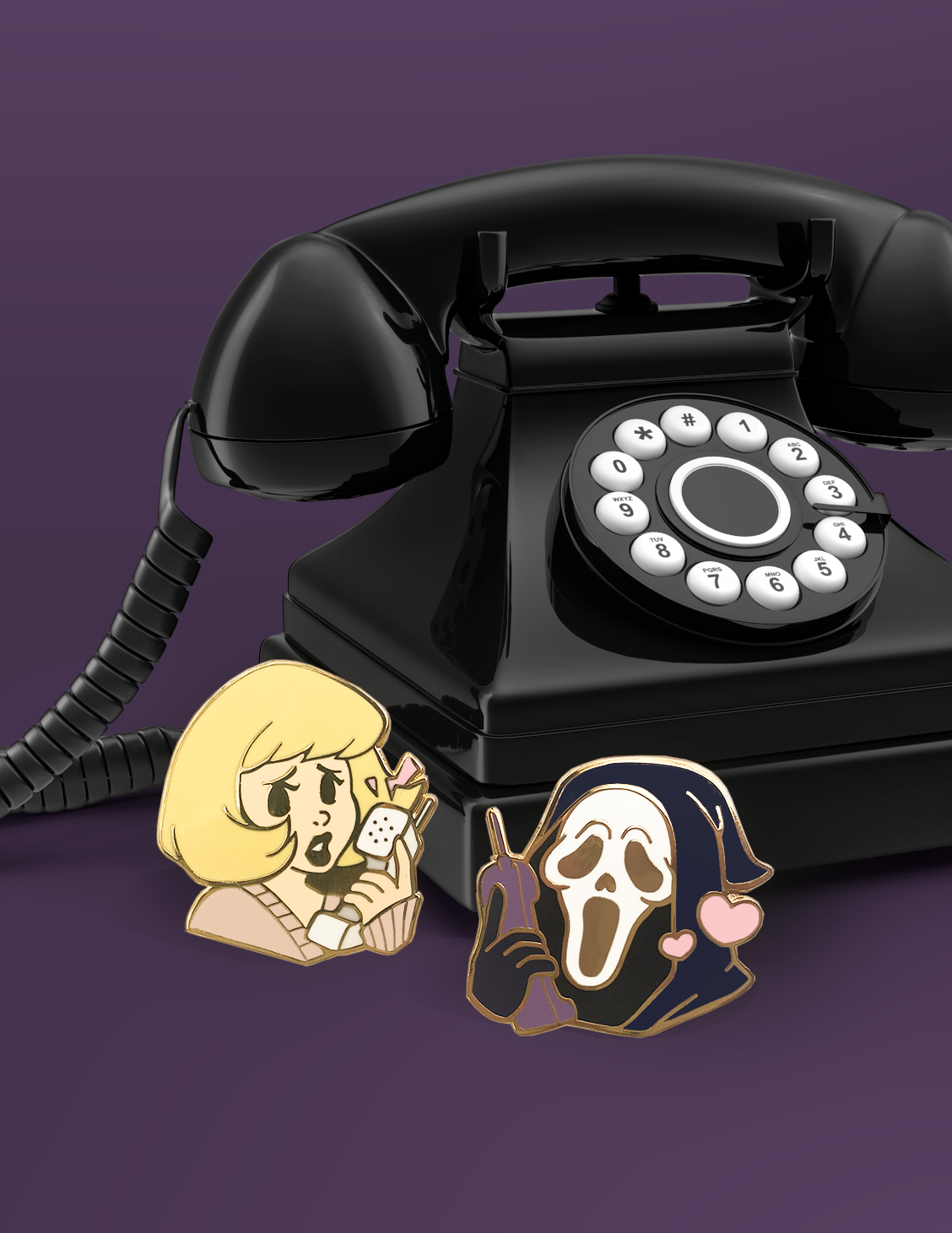 Scary Movie Enamel Pin Set