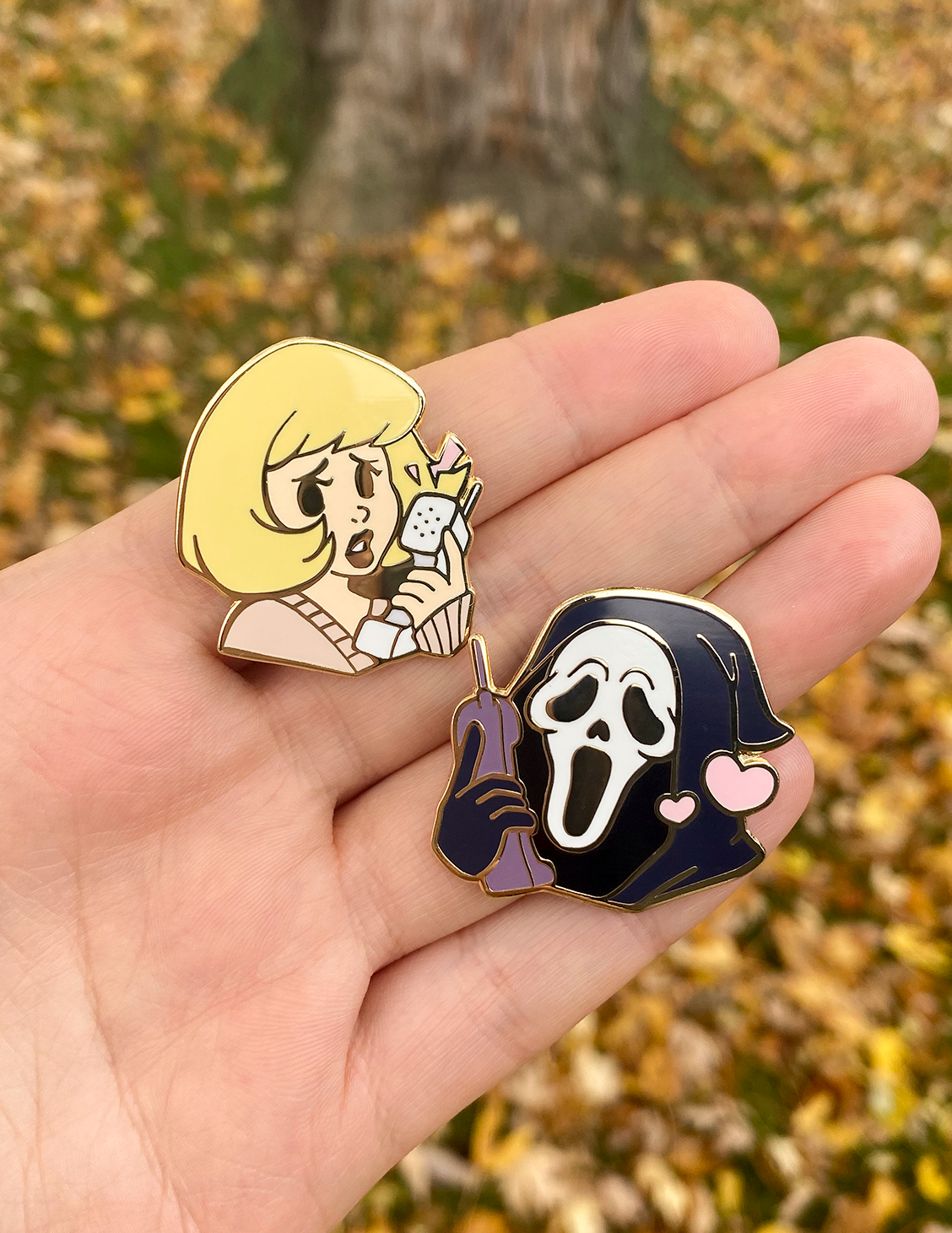 Scary Movie Enamel Pin Set