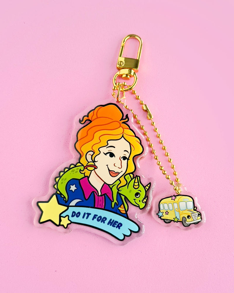 Miss Frizzle | Charm Keychain