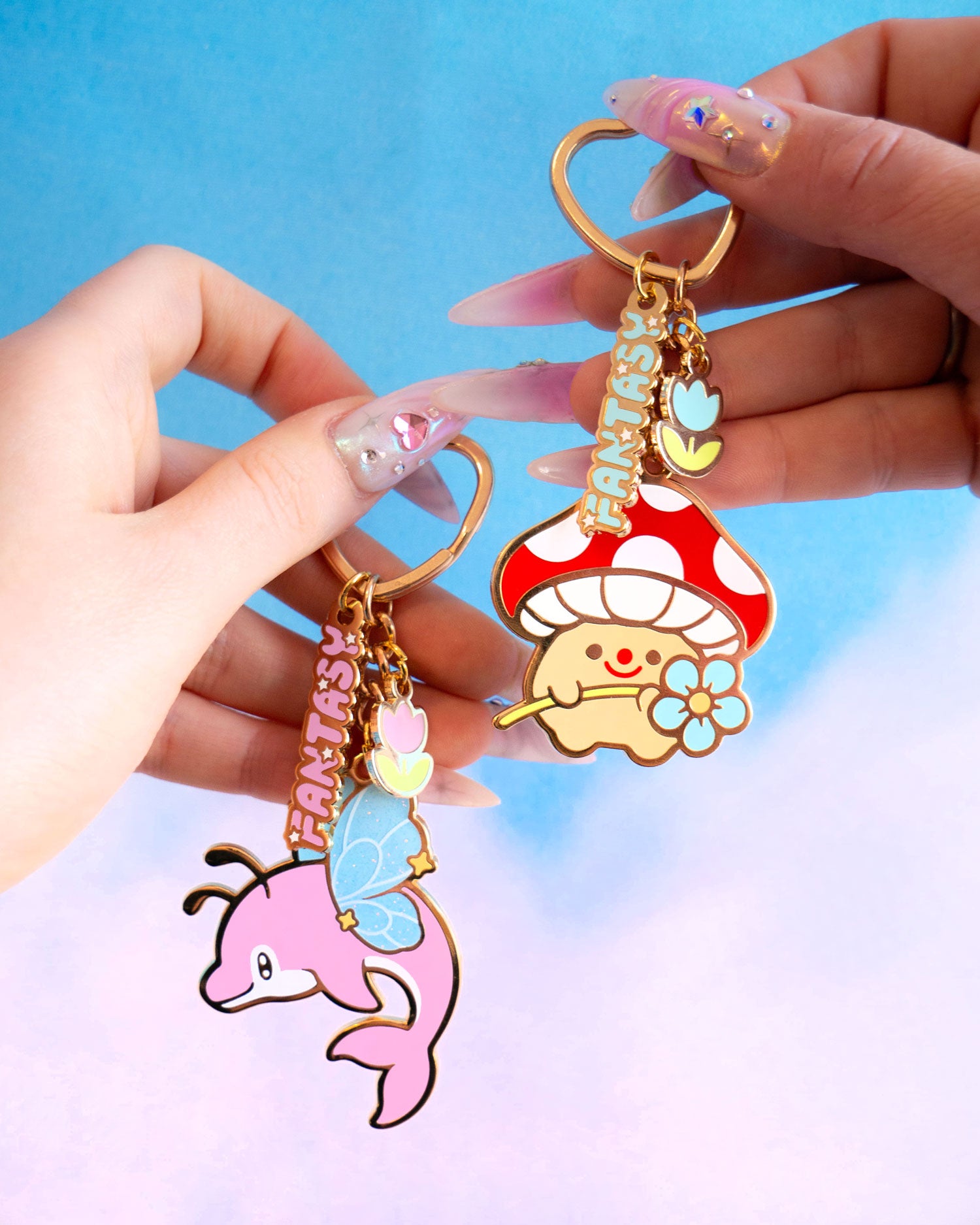 Mushroom Keychain