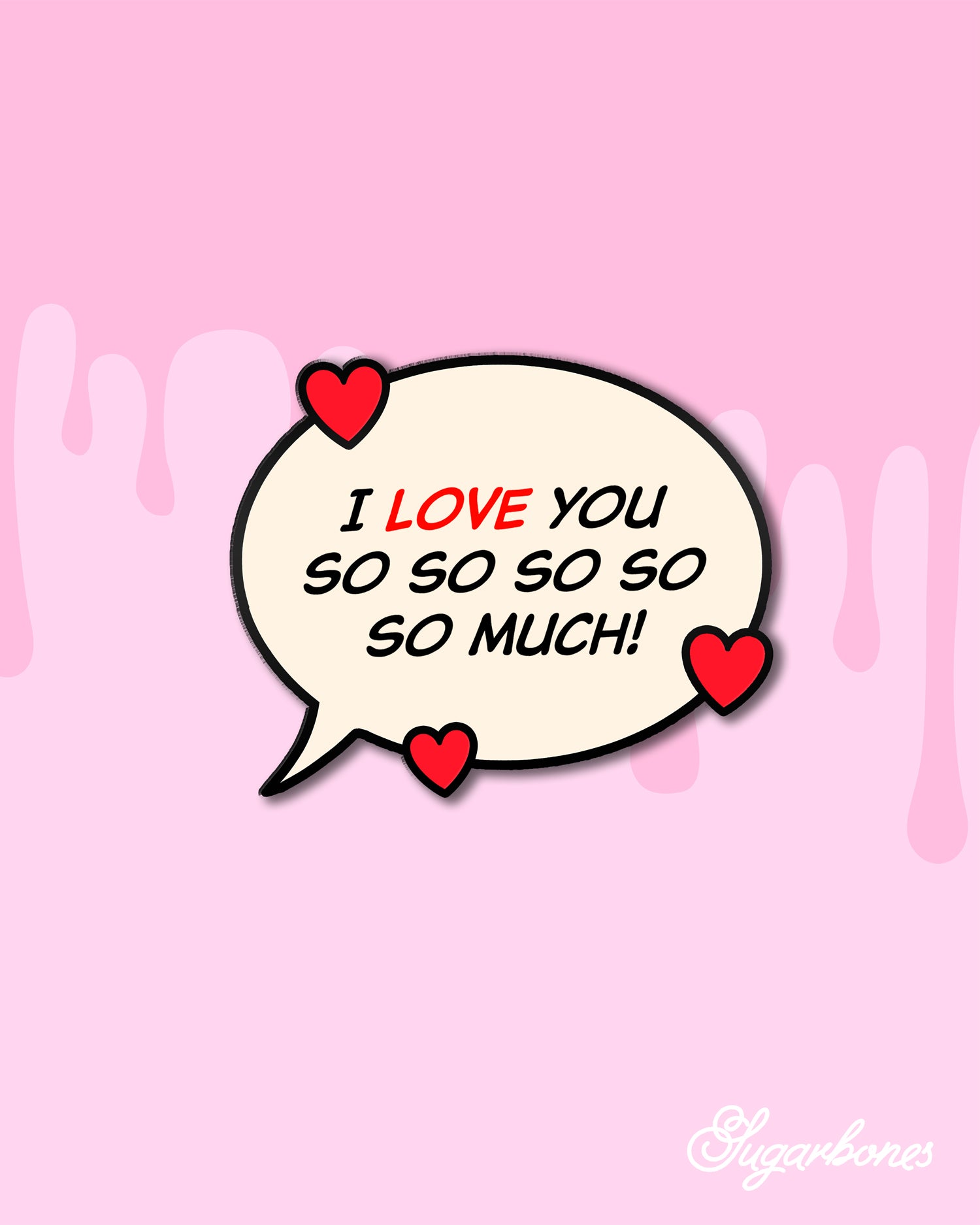 [Preorder] So so so so so much | Enamel Pin