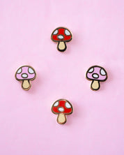 Mushroom Mini Enamel Pin Set