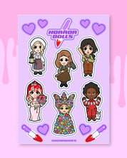 Horror Dolls | Sticker Sheet C