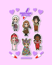 Horror Dolls | Sticker Sheet C