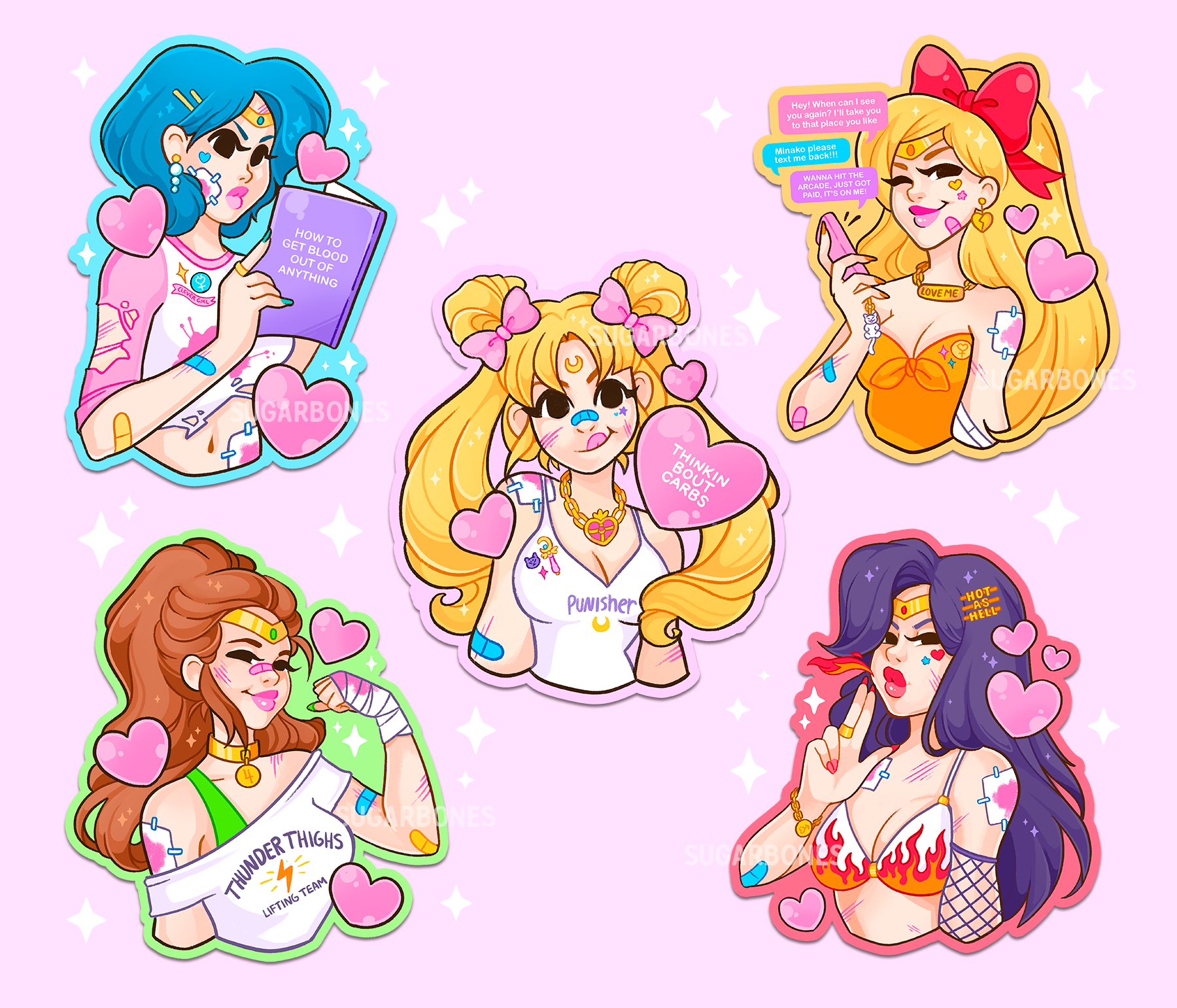Sailor Scout Mini Sticker Packs