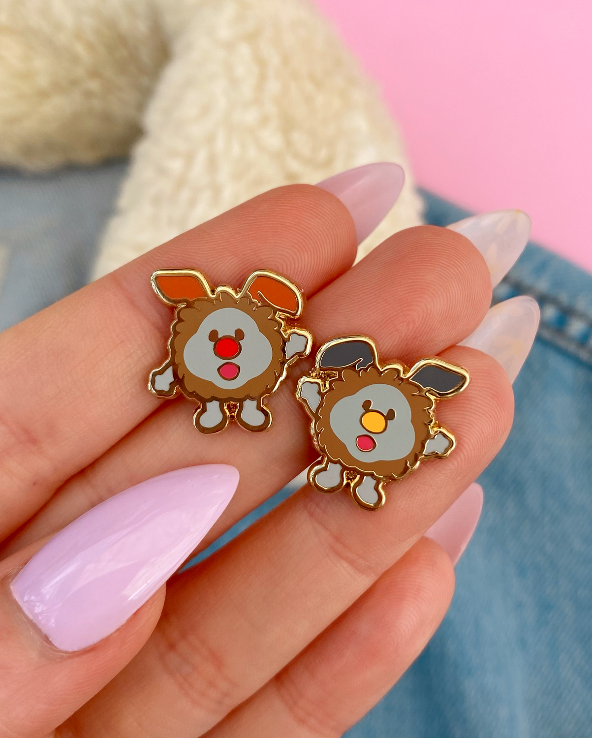 Dust Bunny Mini Enamel Pin Set – Sugarbones