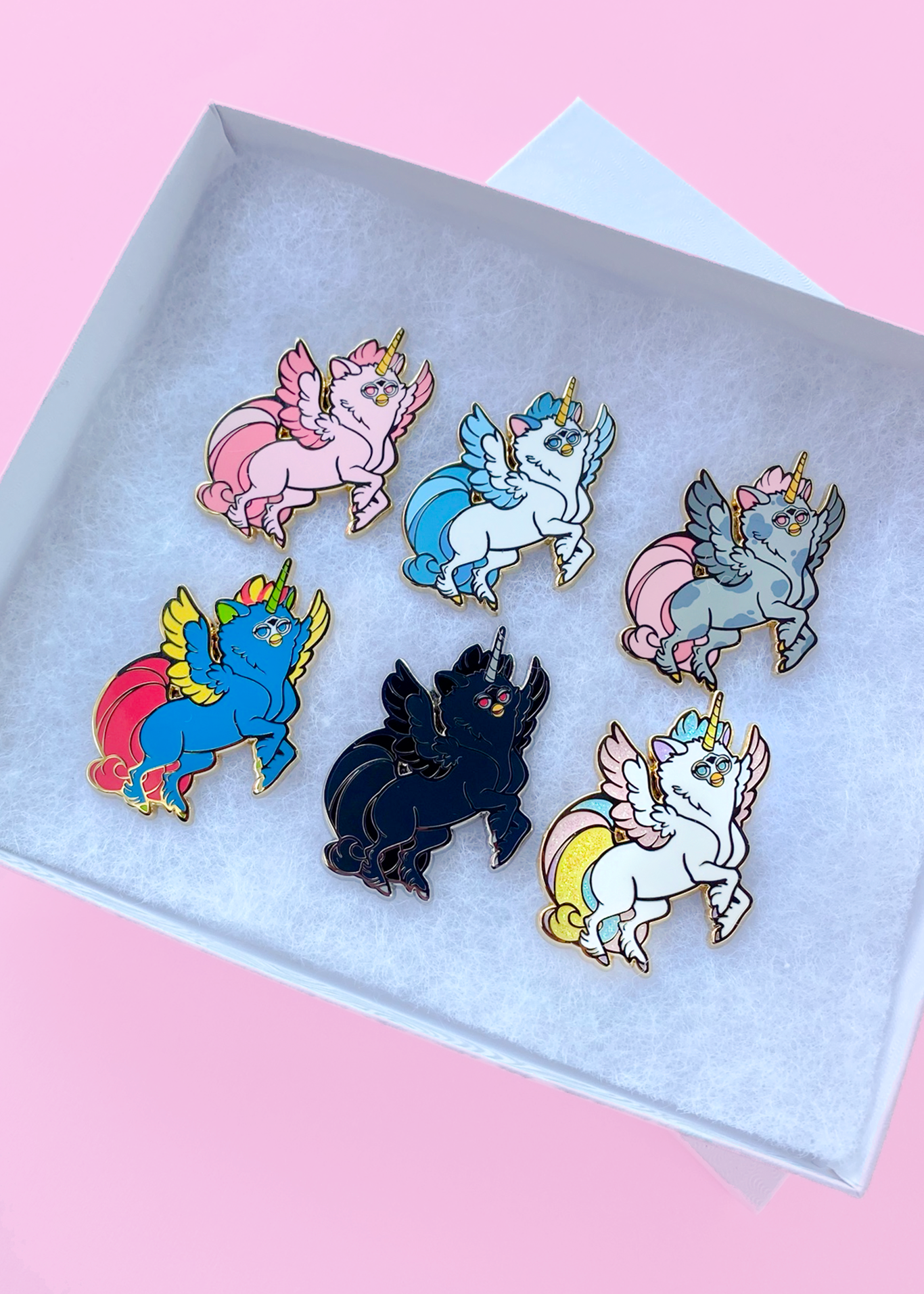 Furbicorn Mystery Pin Complete Set