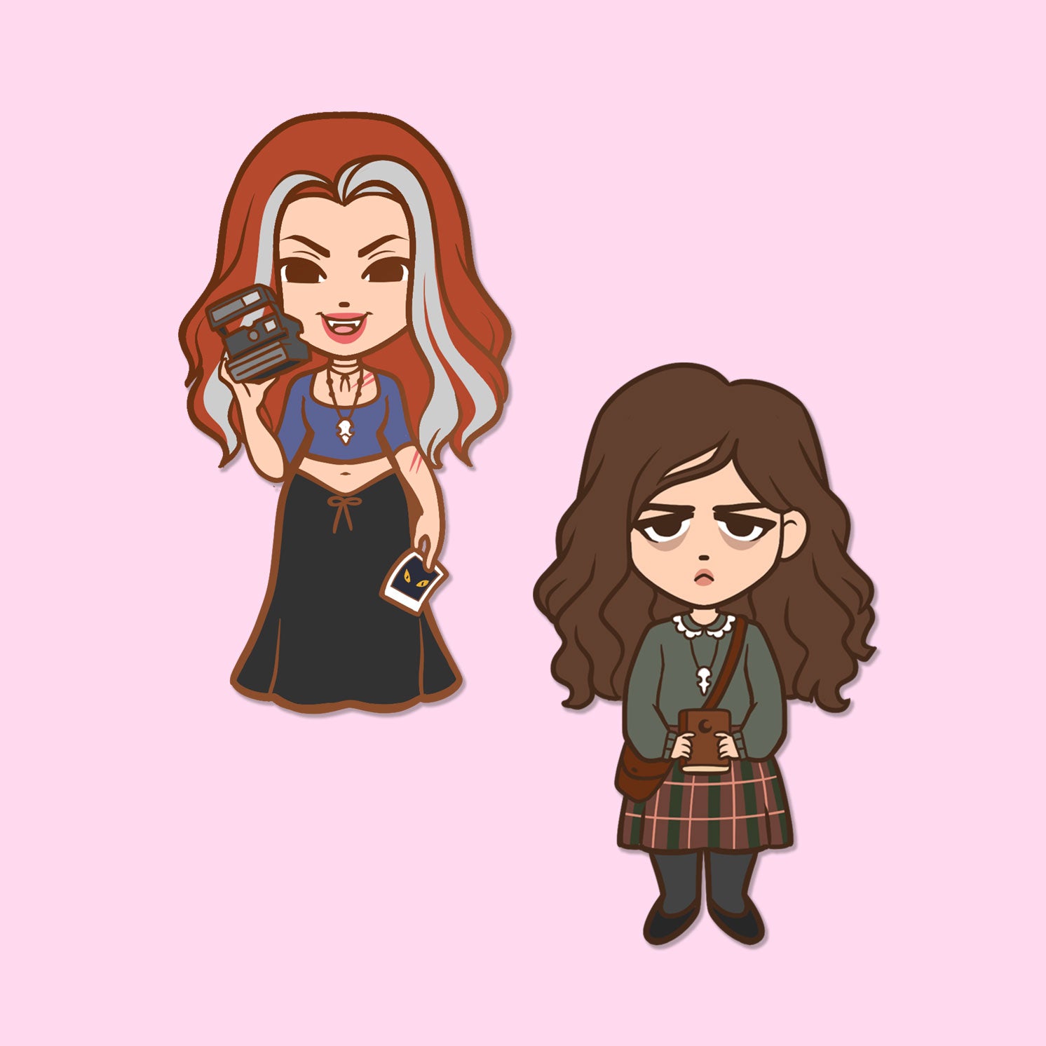 Ginger + Brigitte Enamel Pins