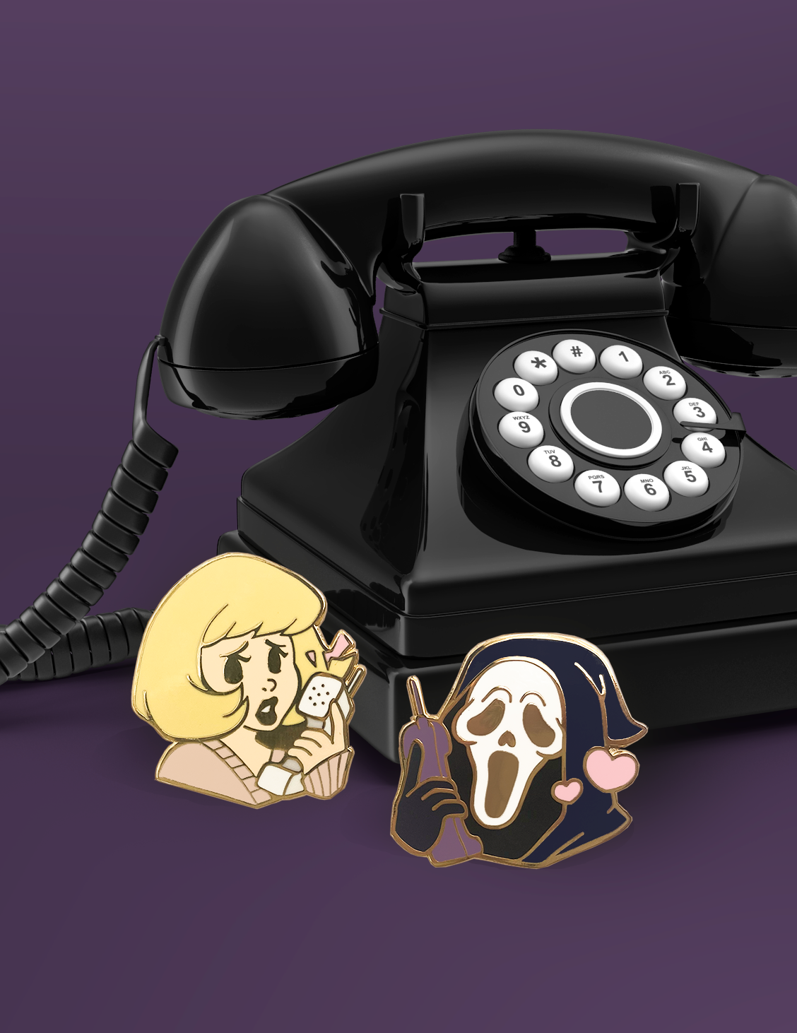 Scary Movie Enamel Pin Set