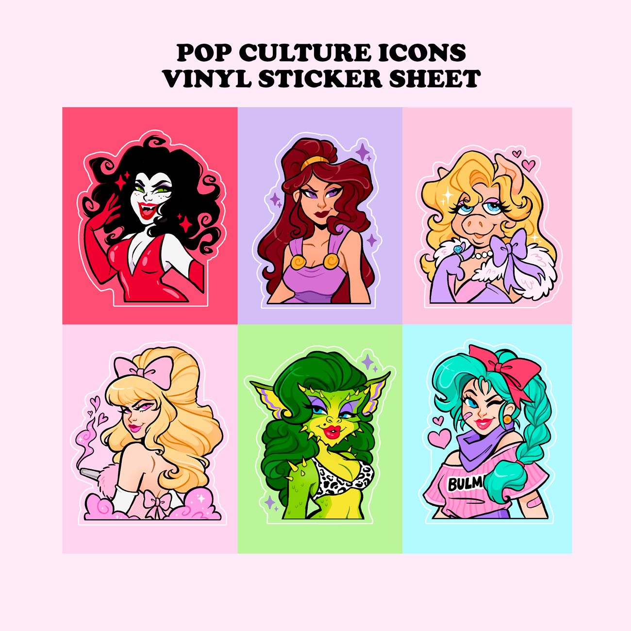 Pop Culture Icons Sticker Sheet